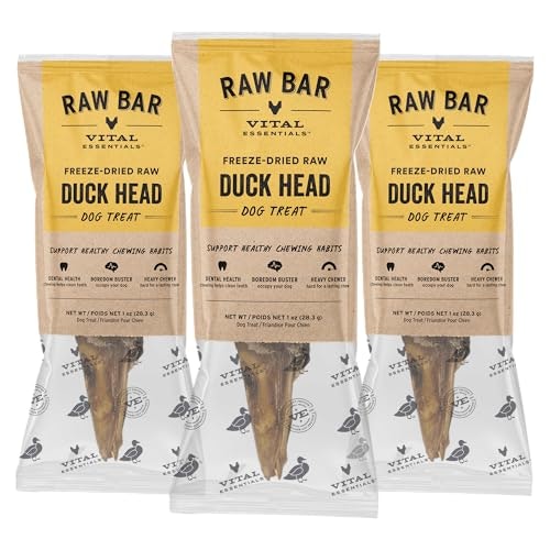 Vital Essentials Freeze-Dried Raw Duck Head Dog Treat 3-Pack: $14.97 Vital Essentials Freeze-Dried Raw Duck Head Dog Treat 3-Pack: $14.97