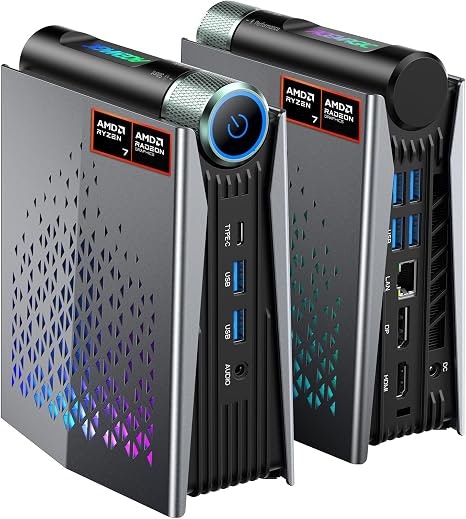 AceMagic S3A Ryzen 7 H255 Mini PC Desktop Computer w/ 16GB & 512GB SSD: $513