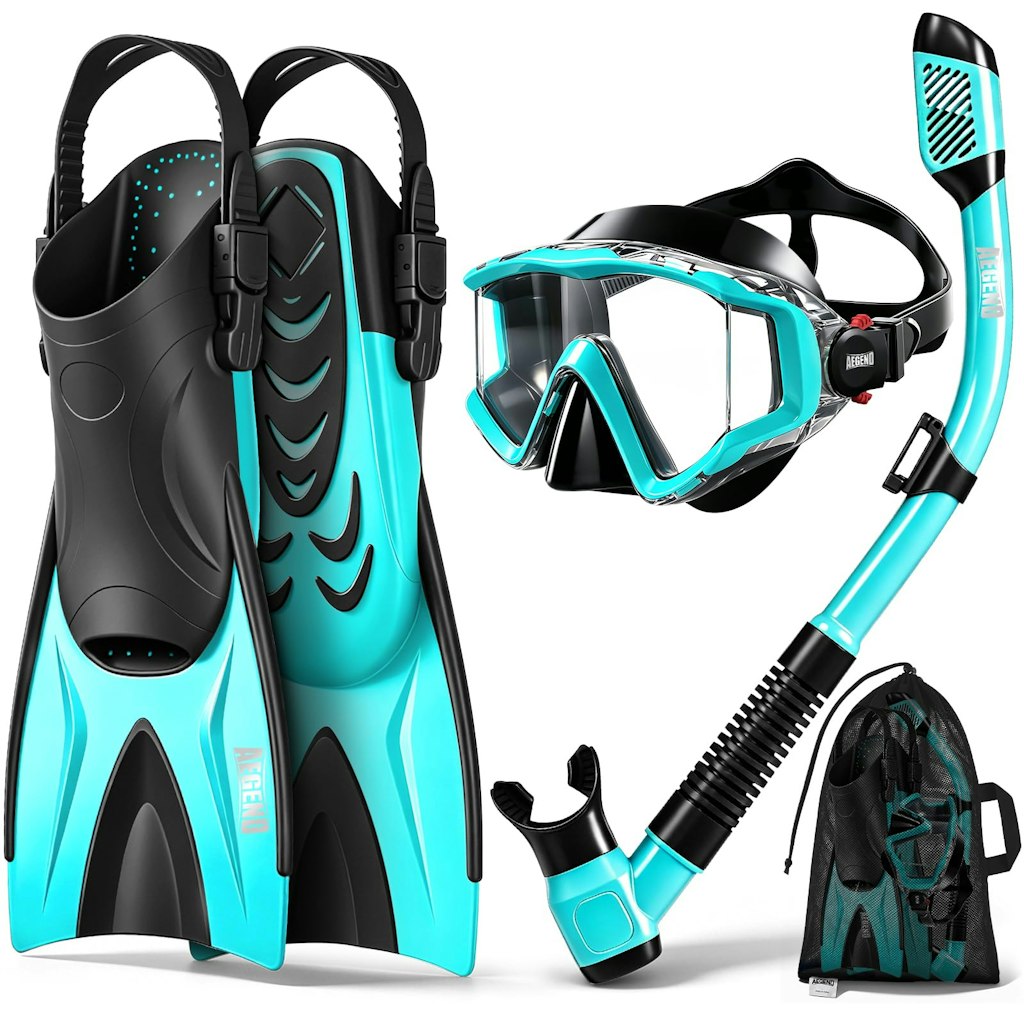 Aegend 4-in-1 Snorkeling Gear Set: $29