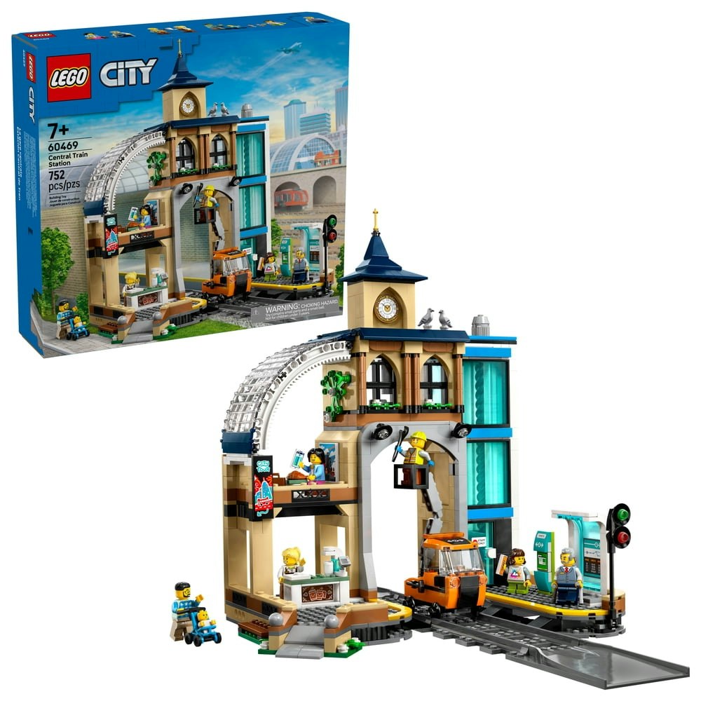LEGO City Central Train Station Building Set 60469: $99.95