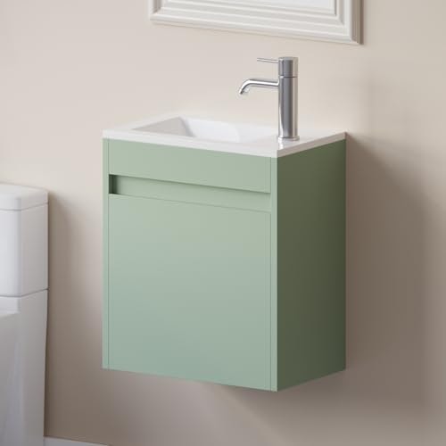 Wonline 16-Inch Wall-Mounted Bathroom Vanity Sink Combo: $109.99 Wonline 16-Inch Wall-Mounted Bathroom Vanity Sink Combo: $109.99