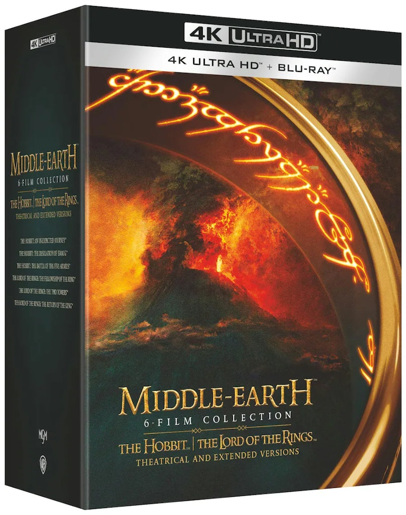Middle-Earth 6-Film Collection 4K Ultra HD Blu-ray: $110