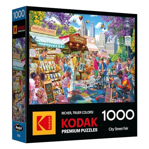 RoseArt Kodak Premium 1,000-Piece City Street Fair Jigsaw Puzzle: $9.05 RoseArt Kodak Premium 1,000-Piece City Street Fair Jigsaw Puzzle: $9.05