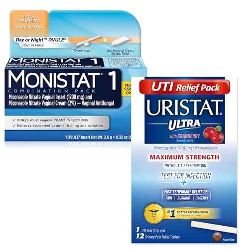 Monistat 1-Day Yeast Infection Treatment and Uristat UTI Relief Kit: $25.66 Monistat 1-Day Yeast Infection Treatment and Uristat UTI Relief Kit: $25.66