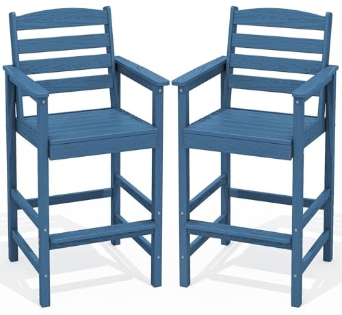 Serwall 2-Piece Tall Adirondack Balcony Barstool Set: $159.99 Serwall 2-Piece Tall Adirondack Balcony Barstool Set: $159.99