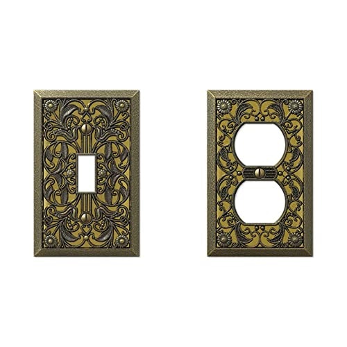 Amerelle Filigree Antique Brass Wallplate 2-Pack: $8.58 Amerelle Filigree Antique Brass Wallplate 2-Pack: $8.58