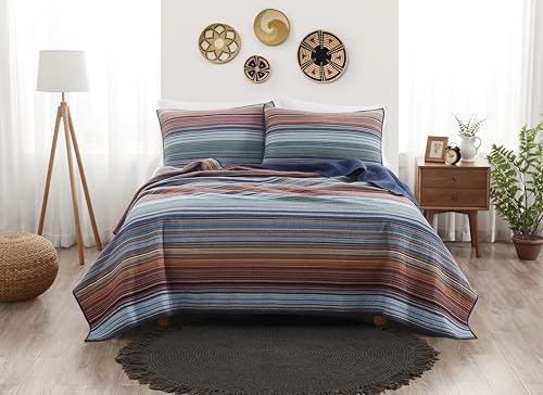 Brooklyn Loom Stripe 3-Piece Full/Queen Quilt Set: $84 Brooklyn Loom Stripe 3-Piece Full/Queen Quilt Set: $84