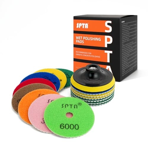 SPTA 4-inch Diamond Wet Polishing Pad 15-Piece Set: $21.86 SPTA 4-inch Diamond Wet Polishing Pad 15-Piece Set: $21.86