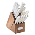 Cuisinart Classic White Triple Rivet 15-Piece Knife Block Set for $100 + free shipping