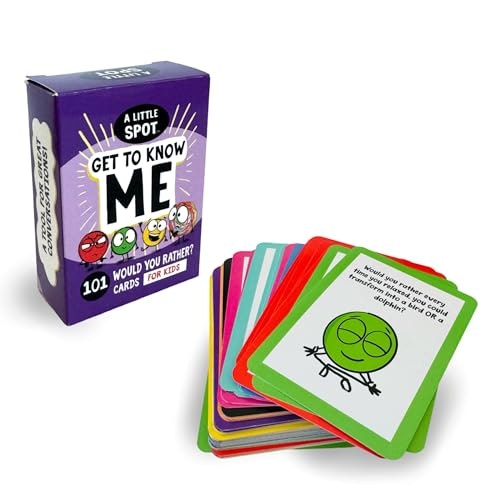 A Little SPOT 101 Get to Know Me Would You Rather? Card Deck: $18.03 A Little SPOT 101 Get to Know Me Would You Rather? Card Deck: $18.03