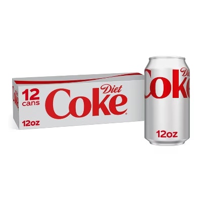 Diet Coke 12-oz. Cans 12-Pack: $8.89 or 3 for $20