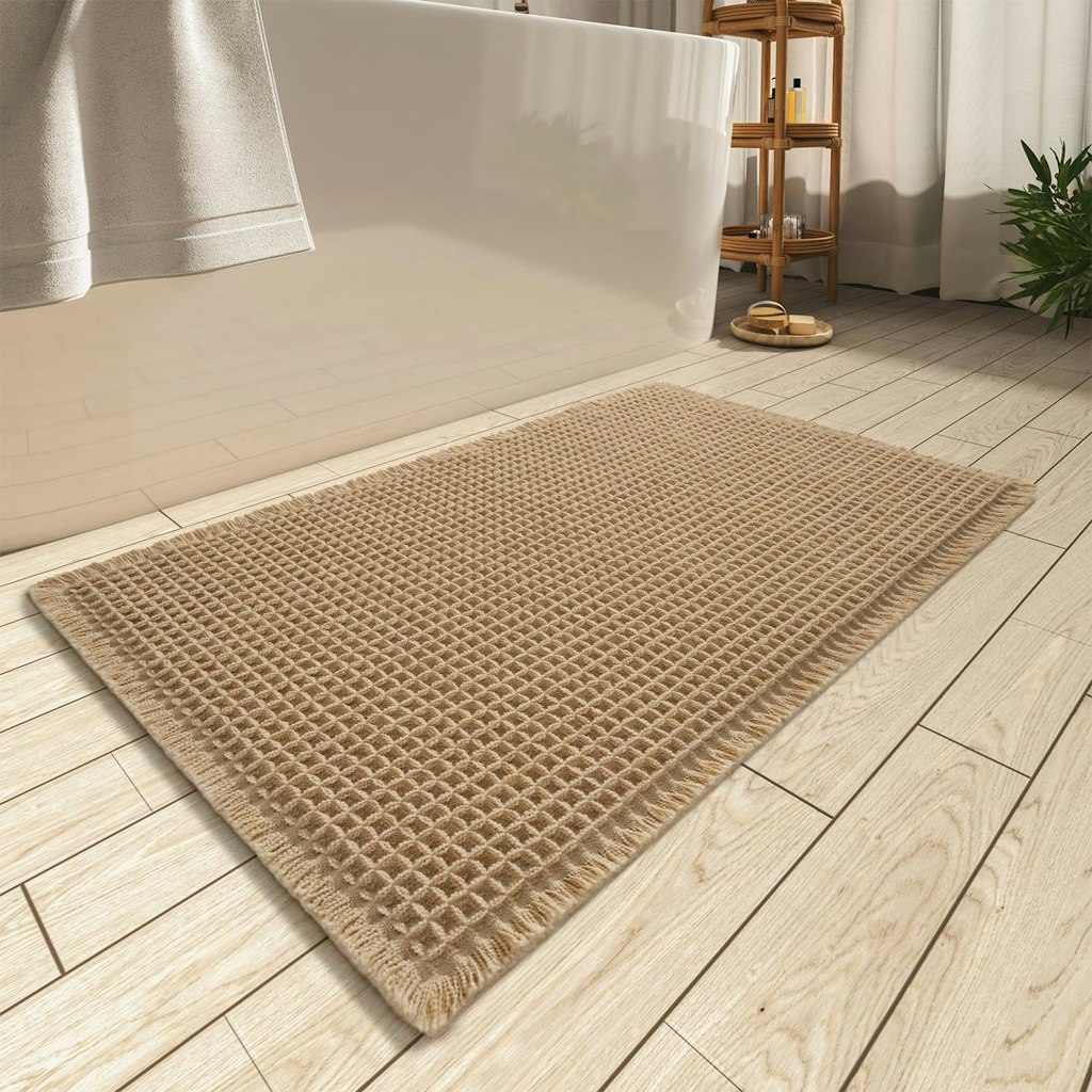 17" x 24" Waffle Bath Mat: $5.50