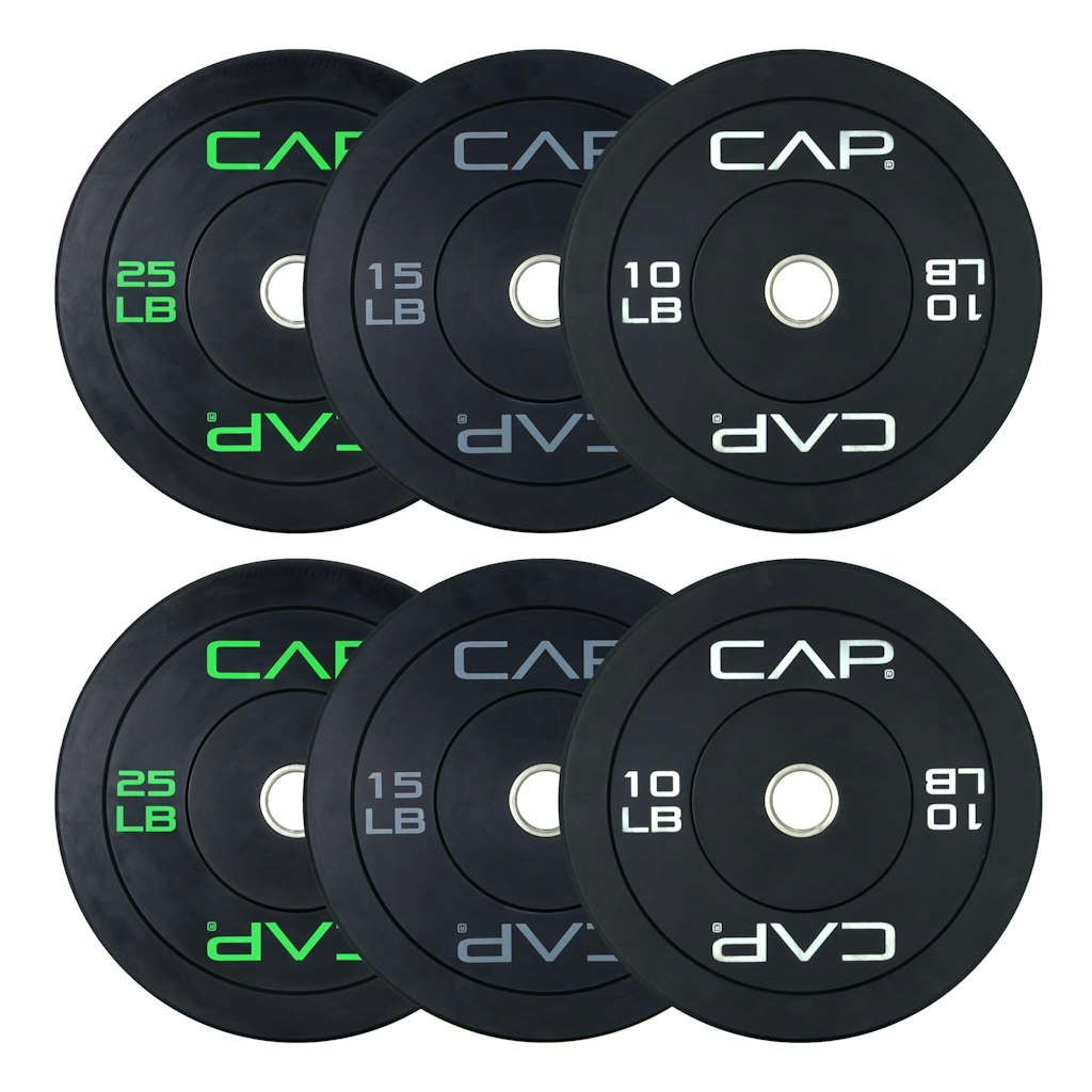 CAP 2" Olympic Bumper Plate 100-lb. Weight Set: $84
