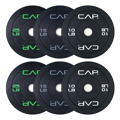 CAP 2" Olympic Bumper Plate 100-lb. Weight Set for $84 + free shipping