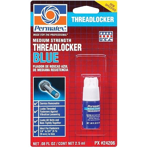 Permatex 24206 2.5ml Blue Medium Strength Threadlocker: $4.99