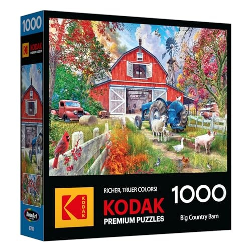 RoseArt Kodak Premium Big Country Barn 1,000-Piece Jigsaw Puzzle: $7.69 RoseArt Kodak Premium Big Country Barn 1,000-Piece Jigsaw Puzzle: $7.69