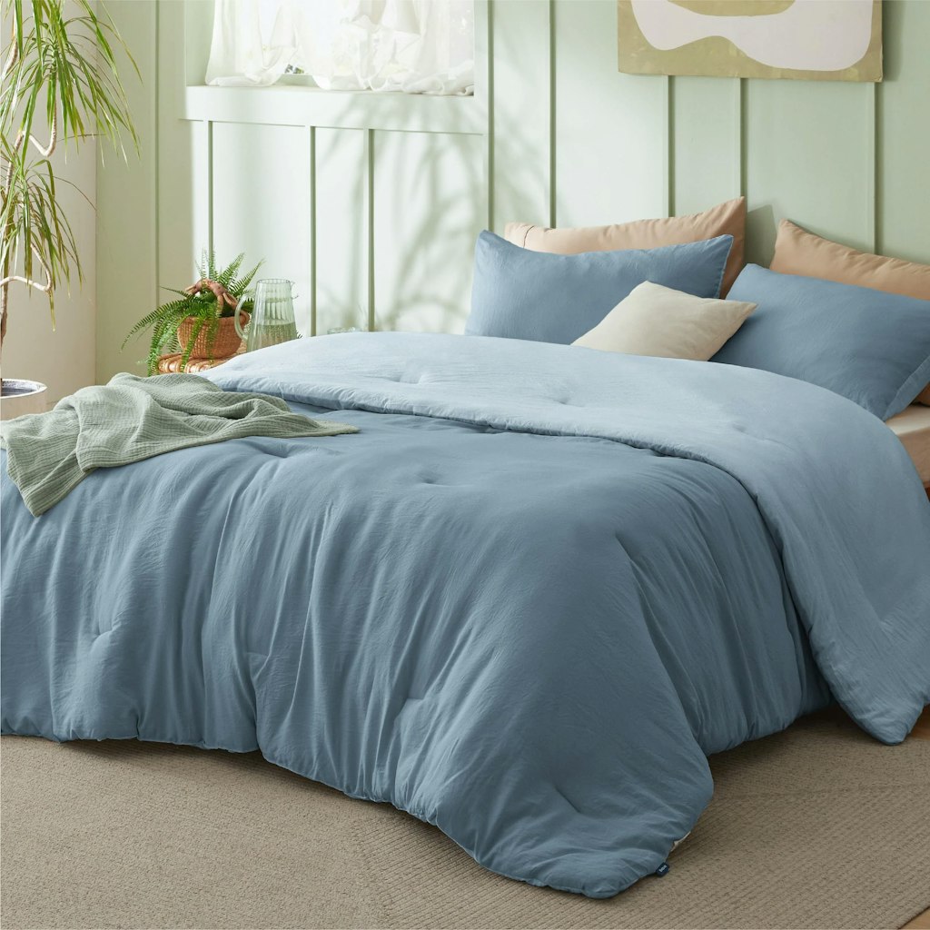 Bedsure Reversible Prewashed Comforter Set: $38
