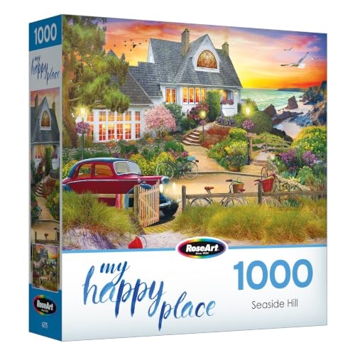 RoseArt My Happy Place Seaside Hill 1,000-Piece Jigsaw Puzzle: $7.66 RoseArt My Happy Place Seaside Hill 1,000-Piece Jigsaw Puzzle: $7.66