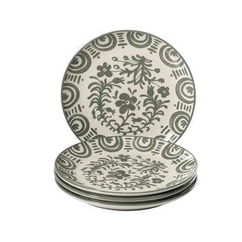 Bloomhouse Valencia Flor 8.75-Inch Stoneware Dessert & Salad Plate 4-Piece Set: $34.99 Bloomhouse Valencia Flor 8.75-Inch Stoneware Dessert & Salad Plate 4-Piece Set: $34.99
