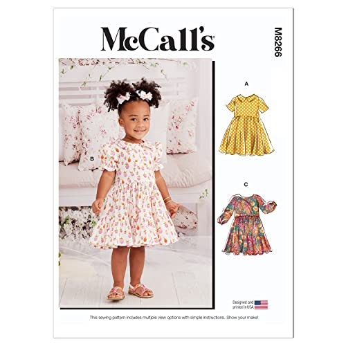 McCall's M8266 Toddlers' Fit and Flare Dress Sewing Pattern: $10.95 McCall's M8266 Toddlers' Fit and Flare Dress Sewing Pattern: $10.95
