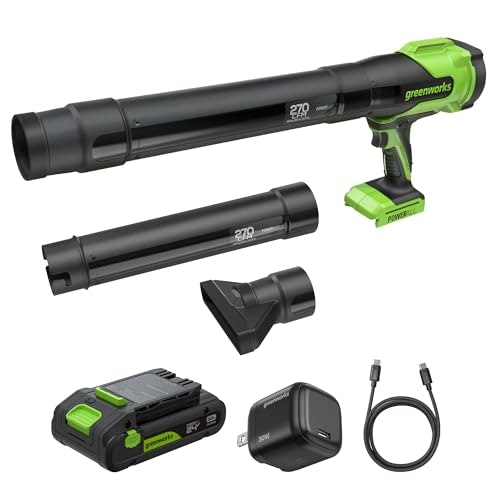 Greenworks 24V Handheld Leaf Blower with 3.0Ah Battery and Charger: $89.99 Greenworks 24V Handheld Leaf Blower with 3.0Ah Battery and Charger: $89.99