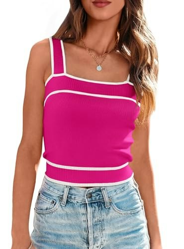 Nalanisa Women's Square Neck Knit Tank Top: $12.98 Nalanisa Women's Square Neck Knit Tank Top: $12.98