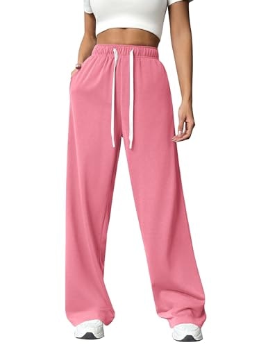 Pinspark Women's High-Waisted Wide-Leg Sweatpants: $19.99