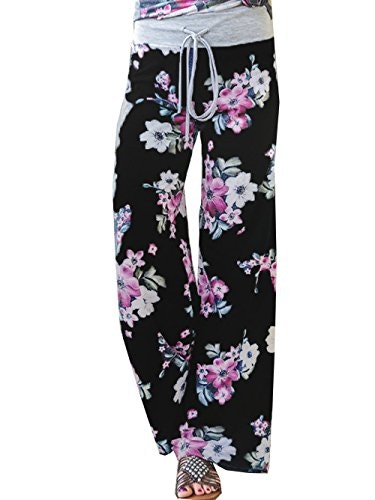 iChunhua Women's Floral Print Wide Leg Lounge Pants: $12.74 iChunhua Women's Floral Print Wide Leg Lounge Pants: $12.74