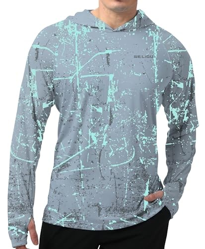 Weligu Men's UPF 50+ Sun Protection Hoodie: $18.96 Weligu Men's UPF 50+ Sun Protection Hoodie: $18.96