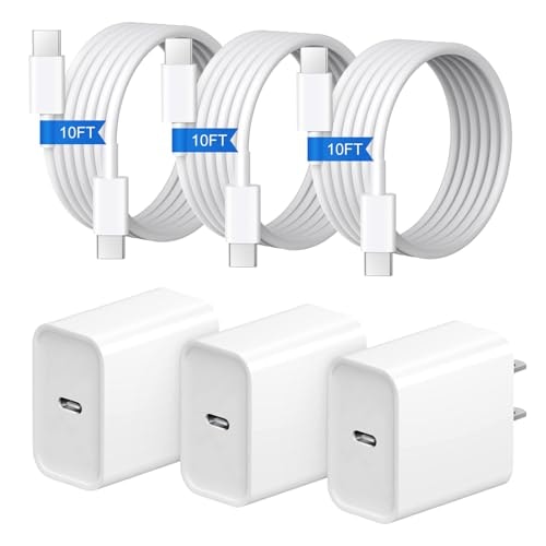 20W USB-C Wall Charger and 10-Foot Cable 3-Pack: $21.23 20W USB-C Wall Charger and 10-Foot Cable 3-Pack: $21.23