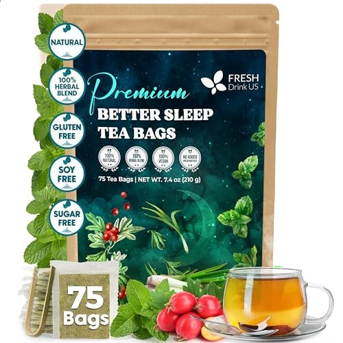 FreshDrinkUS 75-Count Herbal Sleep Tea Bags: $11.99 FreshDrinkUS 75-Count Herbal Sleep Tea Bags: $11.99