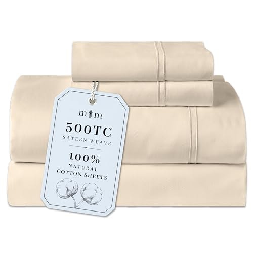 King Size 4-Piece Cotton Sateen Sheet Set: $43.34 King Size 4-Piece Cotton Sateen Sheet Set: $43.34