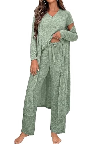 Opemiby Women's 3-Piece Pajama Loungewear Set: $39.09