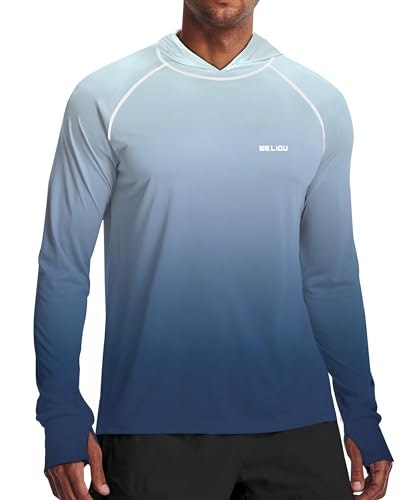 Weligu Men's UPF 50+ Sun Protection Fishing Hoodie: $19.99 Weligu Men's UPF 50+ Sun Protection Fishing Hoodie: $19.99