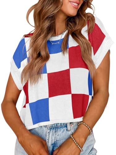 Saodimallsu Women's Cap Sleeve Color Block Knit Crop Top: $18.93 Saodimallsu Women's Cap Sleeve Color Block Knit Crop Top: $18.93