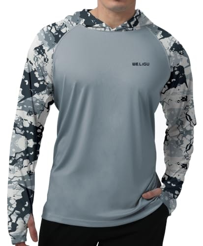 Weligu Men's UPF 50+ Sun Protection Hoodie: $19.99 Weligu Men's UPF 50+ Sun Protection Hoodie: $19.99