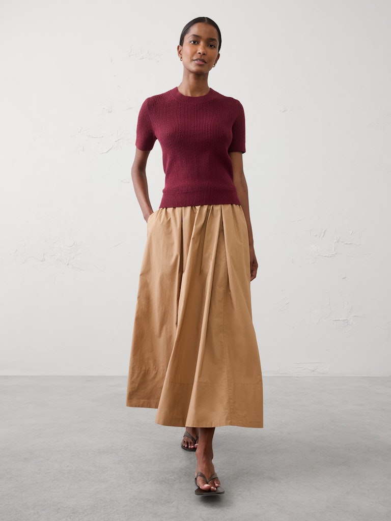 Cotton Ribbed Textured Sweater: $42.50 Cotton Ribbed Textured Sweater: $42.50