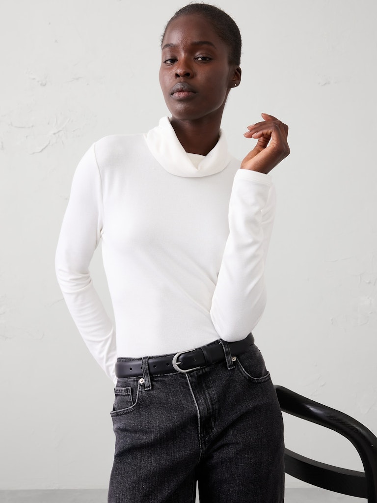 Luxe Turtleneck Top: $30 Luxe Turtleneck Top: $30