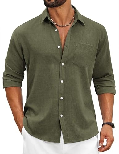 Coofandy Men's Slim Fit Chambray Oxford Dress Shirt: $24.99 Coofandy Men's Slim Fit Chambray Oxford Dress Shirt: $24.99