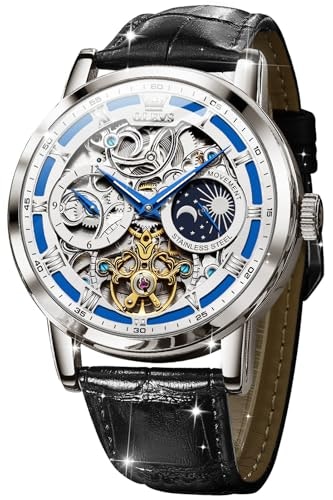 Olevs Automatic Skeleton Men's Watch: $168.30