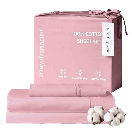 Mayil Manor Twin 500 TC Cotton Sateen Sheet Set 3-Piece: $27.19 Mayil Manor Twin 500 TC Cotton Sateen Sheet Set 3-Piece: $27.19