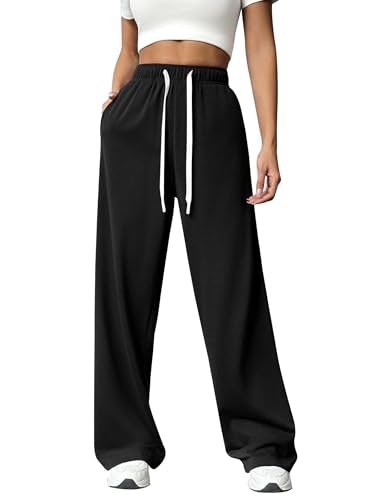 Pinspark Women's High-Waisted Wide-Leg Sweatpants: $18.99 Pinspark Women's High-Waisted Wide-Leg Sweatpants: $18.99
