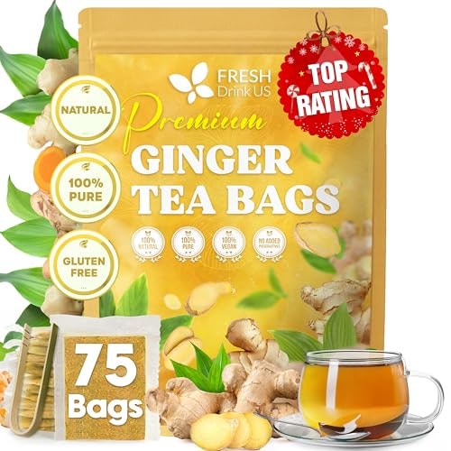 FreshDrinkUS Ginger Herbal Tea 75-Pack: $12.74 FreshDrinkUS Ginger Herbal Tea 75-Pack: $12.74