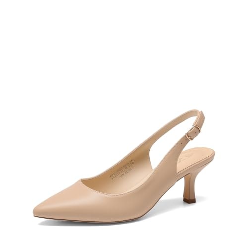 Dream Pairs Women's Kitten Slingback Pumps: $30.59 Dream Pairs Women's Kitten Slingback Pumps: $30.59
