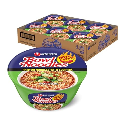 Nongshim Gourmet Spicy Instant Ramen Bowl 6-Pack: $5.51 Nongshim Gourmet Spicy Instant Ramen Bowl 6-Pack: $5.51