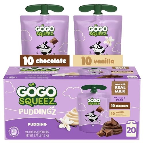 GoGo squeeZ PuddingZ Variety Pack 20-Pack: $9.51 GoGo squeeZ PuddingZ Variety Pack 20-Pack: $9.51