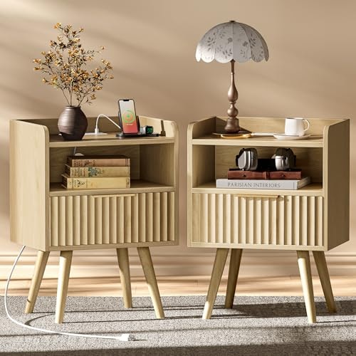 Huuger Nightstand 2-Pack with Charging Station: $109.98 Huuger Nightstand 2-Pack with Charging Station: $109.98