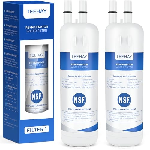 Teehay Replacement Refrigerator Water Filter 2-Pack: $18.69 Teehay Replacement Refrigerator Water Filter 2-Pack: $18.69
