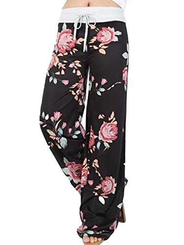 iChunhua Women's Floral Print Wide Leg Lounge Pants: $12.74 iChunhua Women's Floral Print Wide Leg Lounge Pants: $12.74