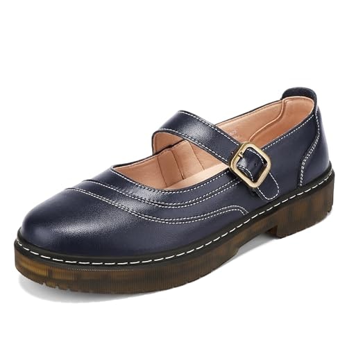 UPQ Women's Platform Mary Jane Leather Flats: $39.09 UPQ Women's Platform Mary Jane Leather Flats: $39.09